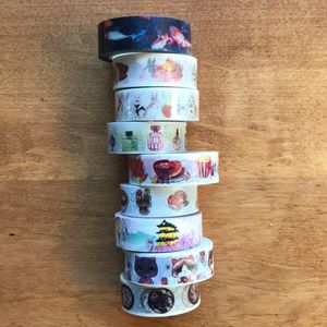 Washi tape collection - food and animals